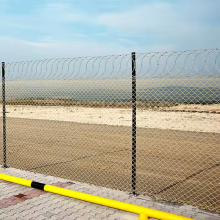 Cerca temporária para barricadas de controle de multidões eficazes