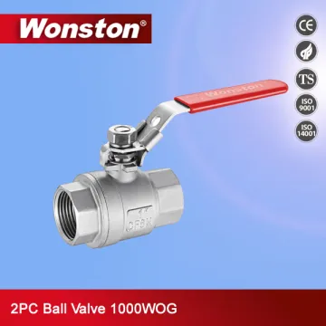 2PC Stainless Steel CF8m/CF8/Wcb Ball Valve Full Bore 1000psi