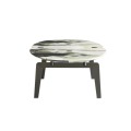 Jazz Fiet FeetS modern contemporain table basse table d'appoint marbre haut d'origine peinture en métal carrara tables de salle à manger blanches naturelles