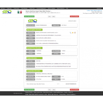 Recorder-México Datos de importación marítima