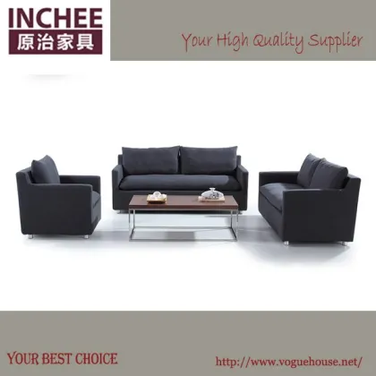 feather and latex office fabric sofa
