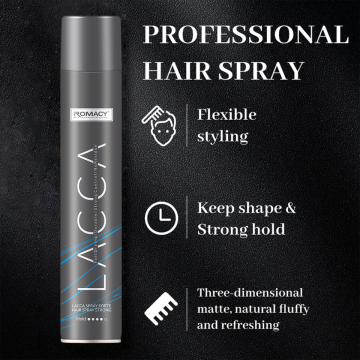 ROMACY Hair Spray: Custom Logo OEM Strong Hold Aerosol Hair Spray for Natural Look Styling