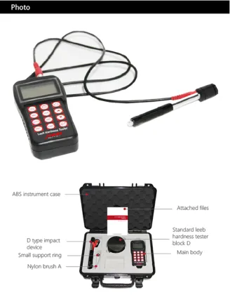 Digital Portable Leeb Hardness Tester for Metal and Steel