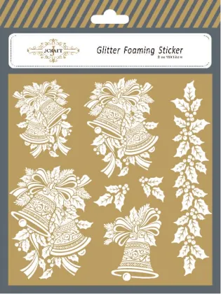 The Christmas Bell Glitter Foaming Sticker