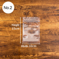 Flat bottom transparent bone pulling bag