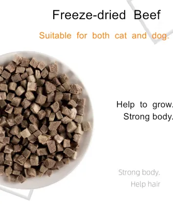 OEM Pet Freeze-dried Cubed Beef Cat Dog Snack