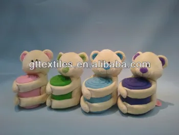 2014best selling made in China kids fleece blanket animal shape