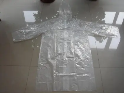 Disposable PE Long Raincoat