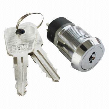 Large Full-sized Switch Lock with Rating of 120V AC, 4A/250V AC, 2A
