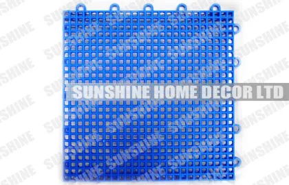 Plastic Outdoor Sports Flooring For Basketball Court , Flat Sport Court Tiles