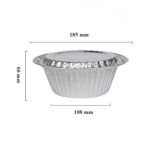 Envase de comida desechable de papel de aluminio para llevar microondas
