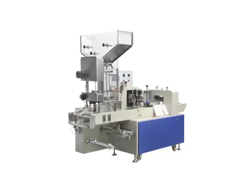 Disposable straw packaging machine