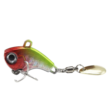 XUHANG BZV02 Lead Fishing Vib Spinner Bait Rotating Metal Vibe Lure with Spoon