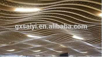 Aluminum ceiling for u shape baffle wood drop ceiling aluminum fasle ceiling design