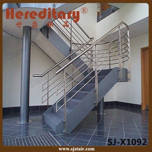 Modern Design Stainless Steel Railing Staircase (SJ-X1092)