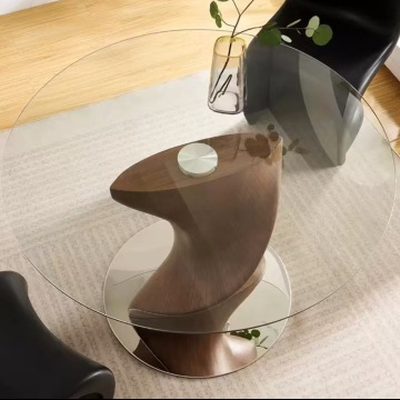 Sleek Square Dining Table Round Sintered Stone Table Top Dining Table Supplier