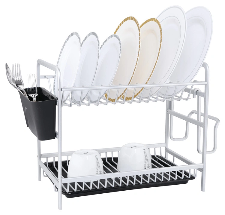 Shop Lihan 2 Layer Aluminum Dish Drying Rack