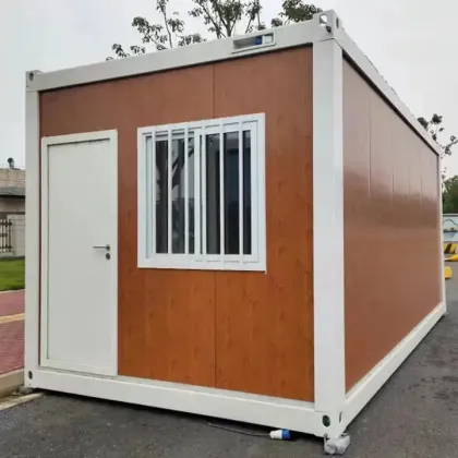 Large Glass Prefabricated Container Villa with Built-in Bathroom