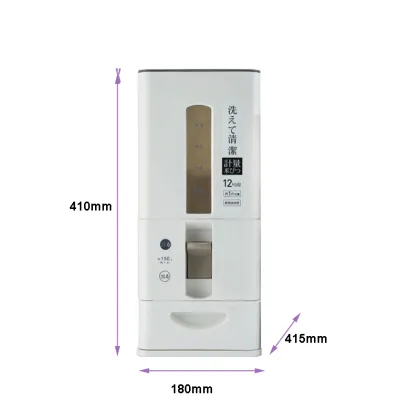 12KG Plastic Rice Bucket For Rice Storage