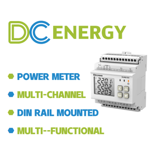 DC Lora Communication 0.5s Precisión Medidor de energía inalámbrica