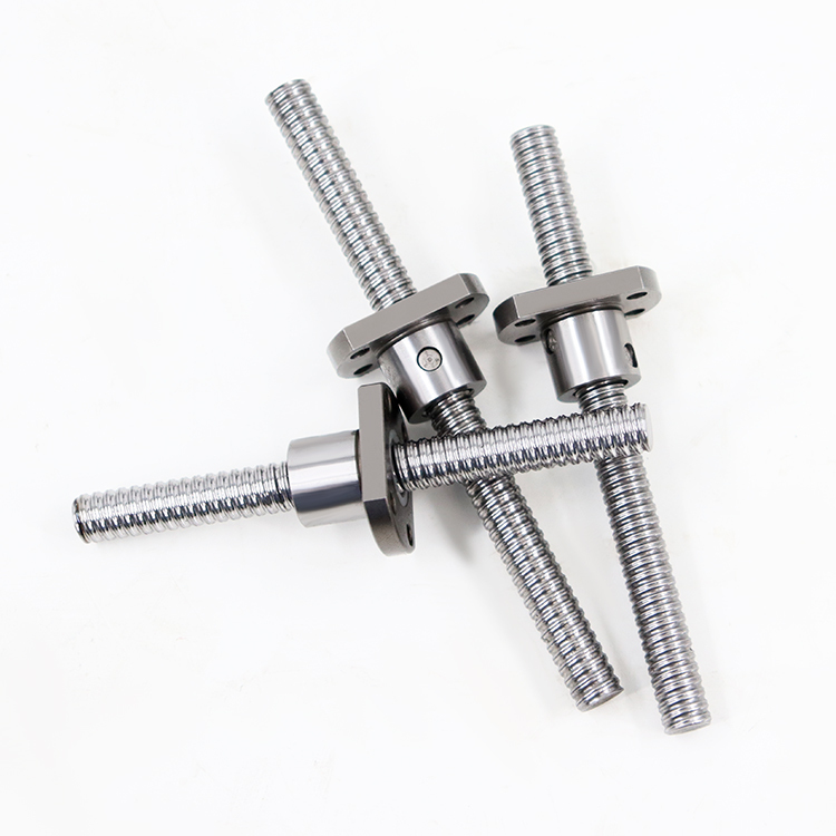 Miniature Ball Screws with Flange Nut - C3 C5 C7 Micro 4mm 6mm 8mm Diameter SFK0401 SFK0601 SFK0801 SFK0802 SFK0802.5