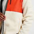 Unique Men's Color Block Sherpa Fleece Jackets Custom