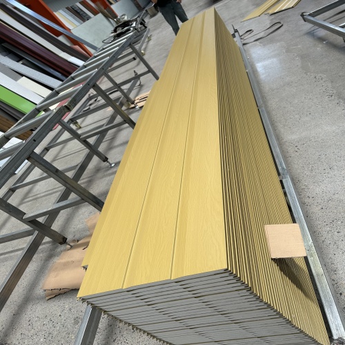 Yellow Bark Pattern Metal Exterior Wall Panels Durable and Lightweight Insulation Panels