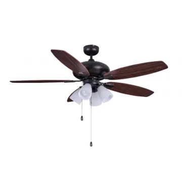 Decorative ceiling fan light with five blades