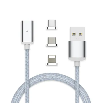 3 in 1 magnetic usb cable for iphone for android for type c magnetic USB charging cable