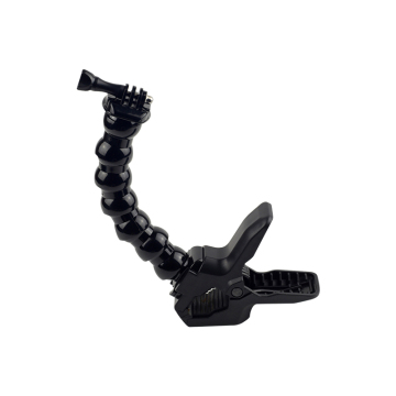 Flexible Jaw Flex Clamp Mount for GoPro Accessories: Adjustable Neck Design for Monopod & Tripod Use