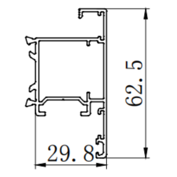 Thermal break insulation swing door extrusion mold