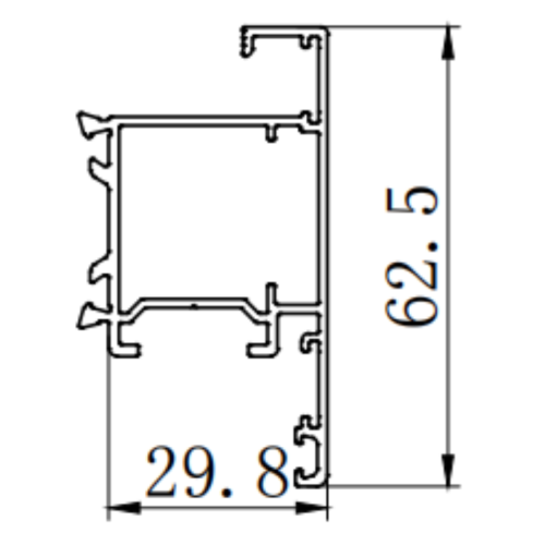 Thermal break insulation swing door extrusion mold