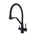 Purificateur d&#39;eau robinet pur noir avec tirage vers le bas