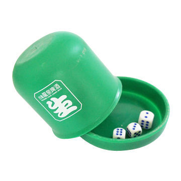 Customized Dice Cup, Made of Plastic