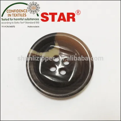brown plastic coat buttons