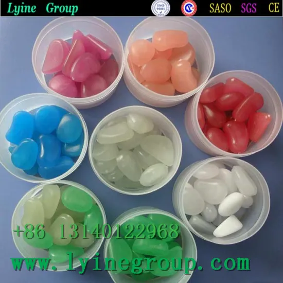 wholesale artificial glow pebble in high brightness