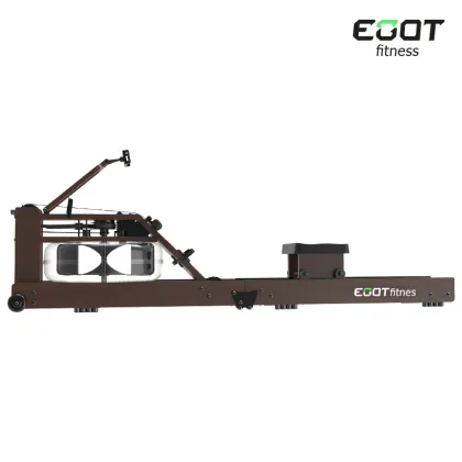 EOAT Rubber Wood Rowing Machine: Air Rowing Exercise Equipment