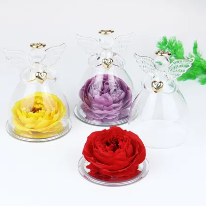 Wholesale Valentine's Day Gift: Real Red Square Austin Preserved Roses with Jewelry Box