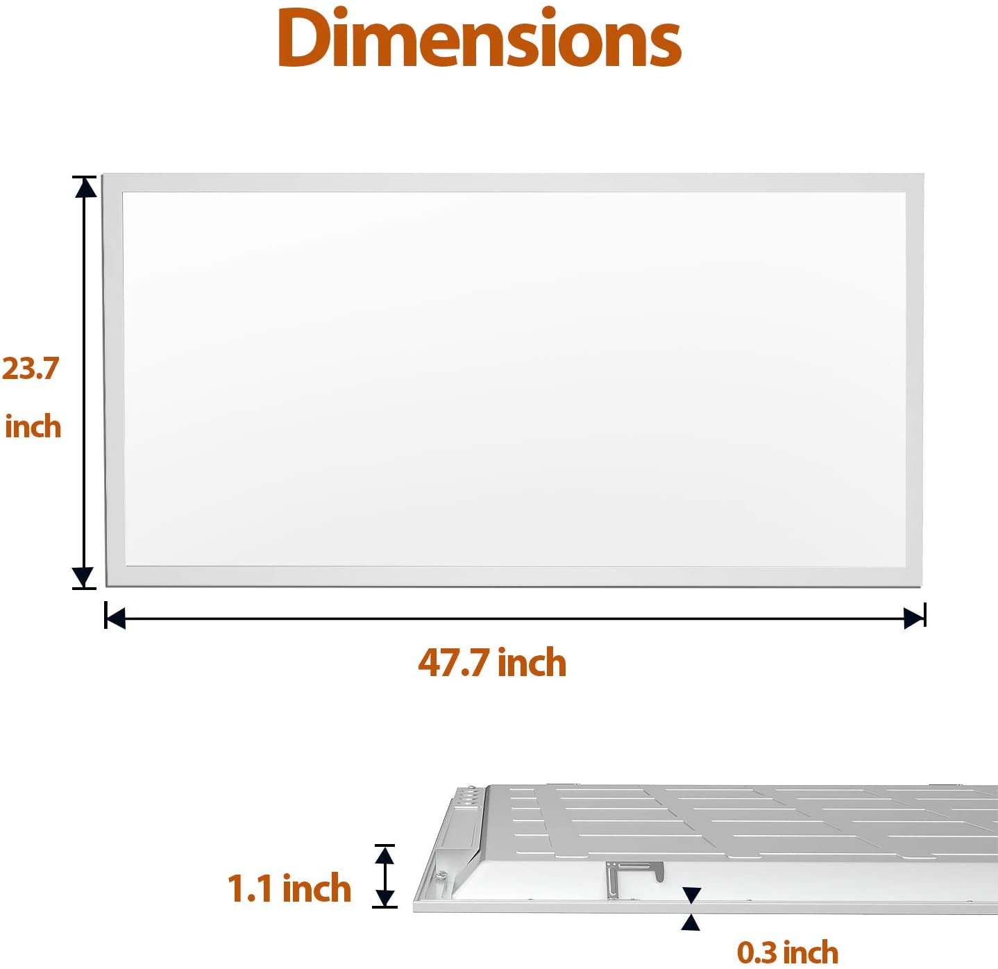 2x4 panel light details