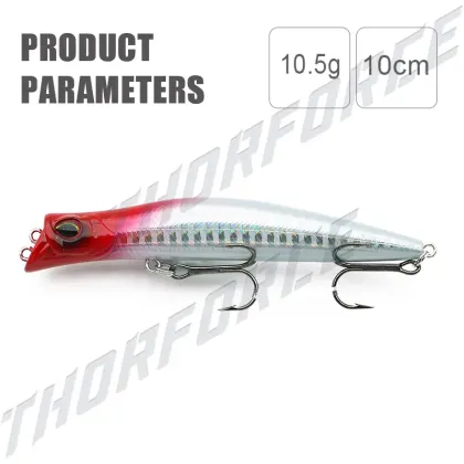 THOR FORCE High-Quality Popper Top-water Trout Fishing Lure 10.5g 10cm Tuna Sea Lure