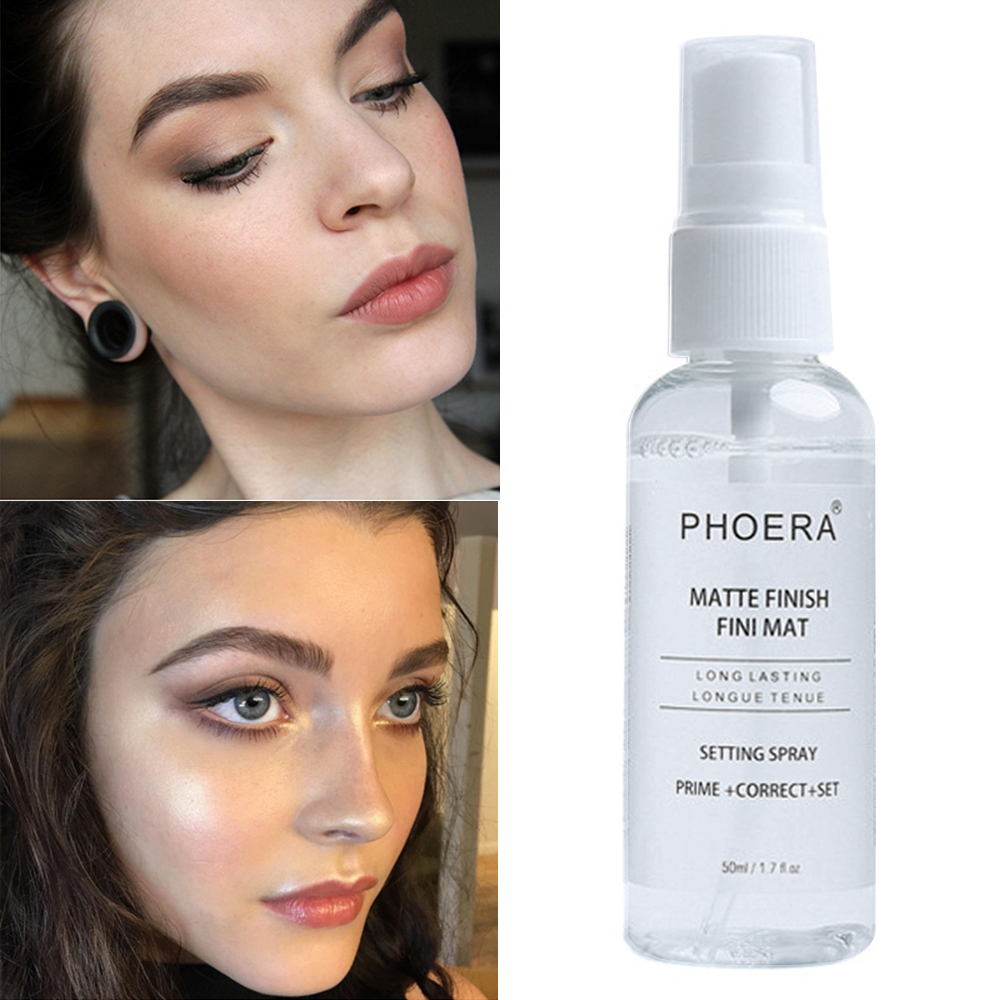PHOERA 50ml Spray Primer Makeup Base Matte Cosmetic Oil Control Long Lasting Face Make Up Foundation TSLM1