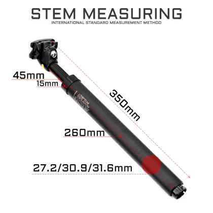UNO MTB Seat Post Dropper Post Suspension Shock Absorber Bicycle Seatpost 27.2/30.9/31.8mm Bicycle Seat Tube 350mm Tube Seat