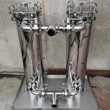 Hygienische Nahrungsmittelqualität Edelstahl Duplex -Korb -Korbfilter
