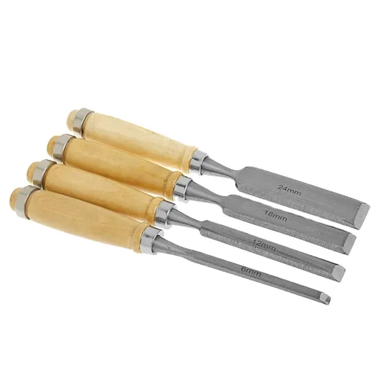 Royal Sino 4-Piece Wood Chisel Set with Pouch