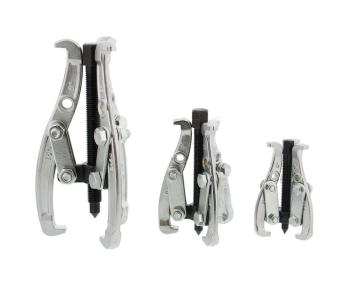 3-Jaw Gear Puller Set for Slide Gears, Pulleys, and Flywheels - 3in, 4in, 6in Tool Kit