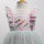 100% cotton fabric one year baby party dress