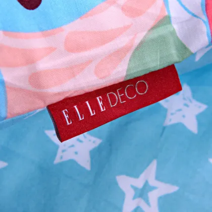 Elle Floral Twill Bedding Sets For Summer , Cotton Duvet Cover Sets King