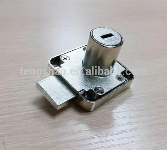 8 disc tumbler security flat key desk drawer lock