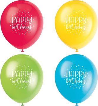 Full Printing Birthday Party Latex Balloons