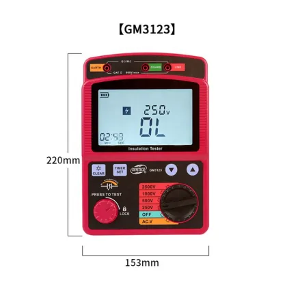Wholesale Professional High Voltage Megohmmeter GM3123 - LCD Backlight Electronic Repair Tool